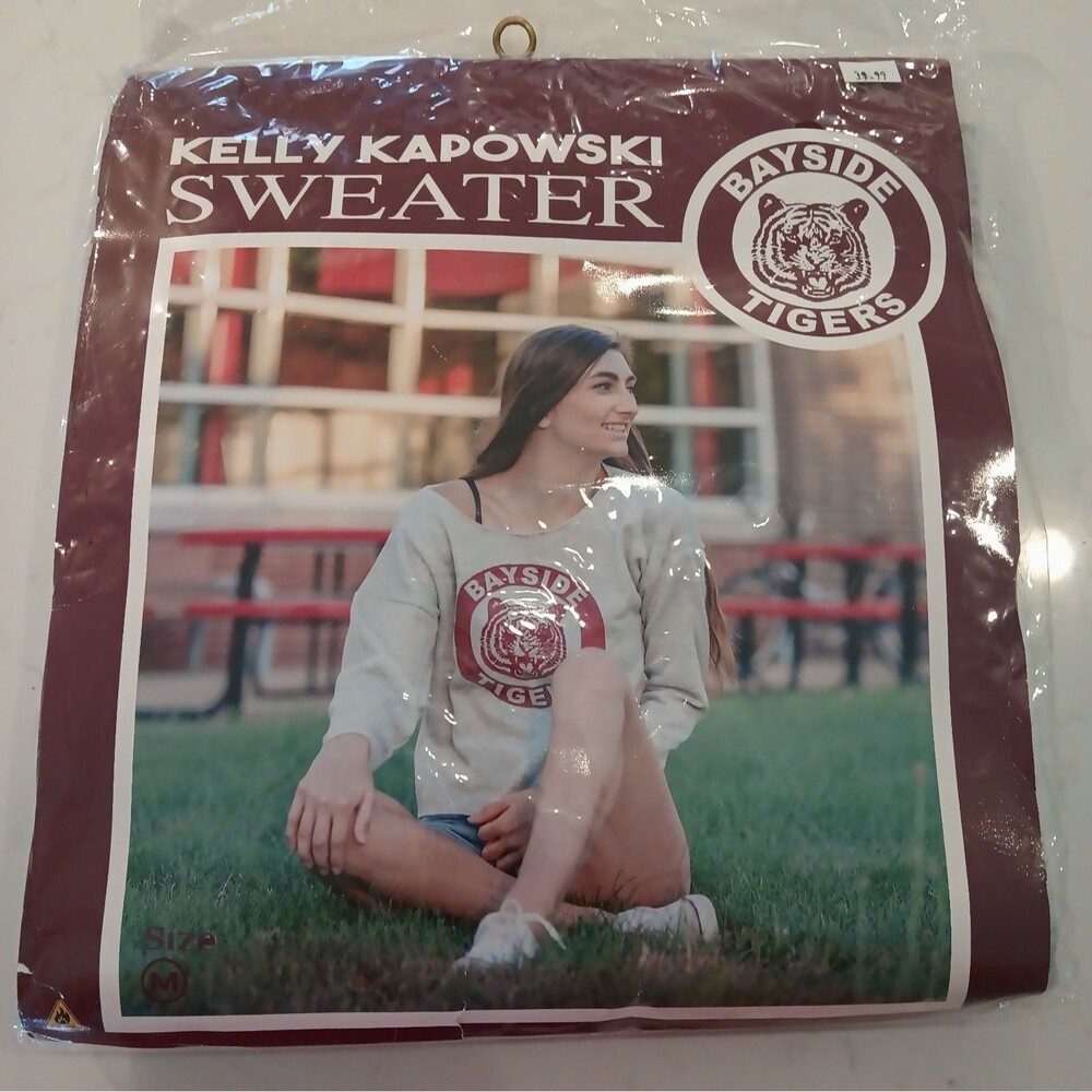 Replica 80s Saved by the Bell Kelly Kapowski Halloween Costume Sweater Size Med.